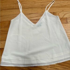 White silk camisole